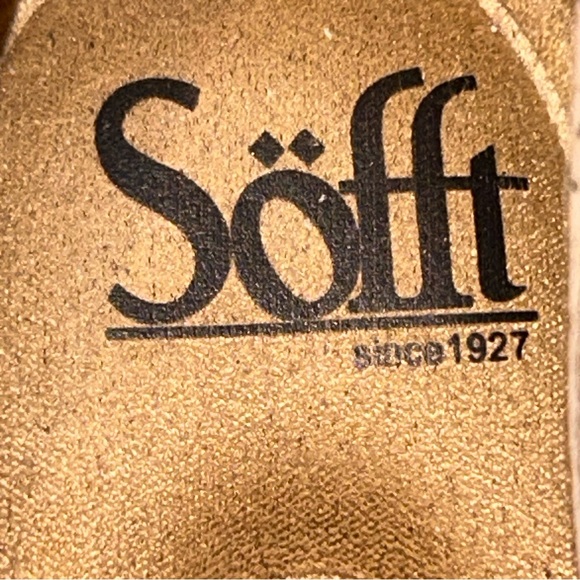 Sofft Maretto Metallic Snakeskin Print Slip On Leather Ballet Flat Shoes - Picture 6 of 9